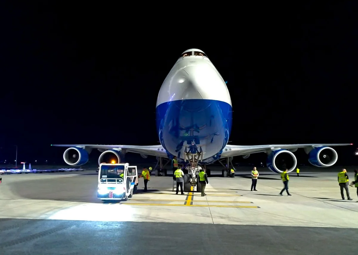 Azerbaijan’s Boeing 747 freighter lands at new Istanbul New Airport for the first time