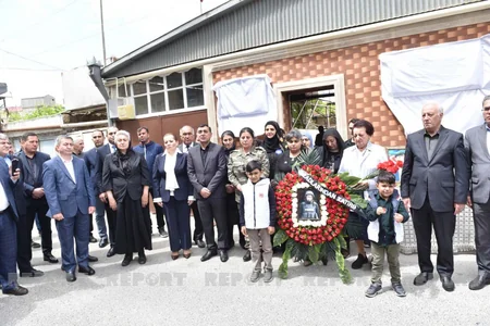 Bakıda şəhid jurnalist Məhərrəm İbrahimovun xatirə lövhəsinin açılış olub