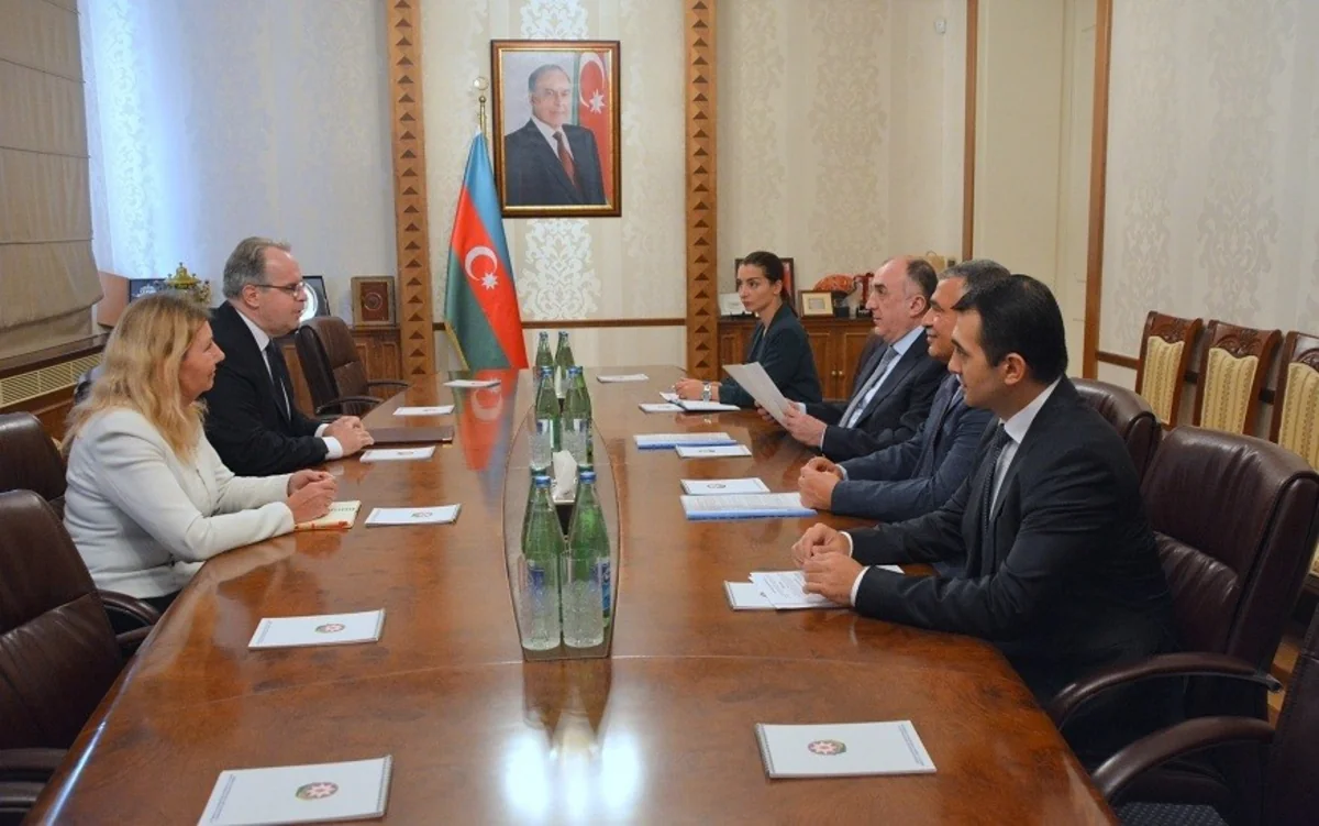 Elmar Məmmədyarov Latviyanın ölkəmizə yeni təyin olunan səfirini qəbul edib