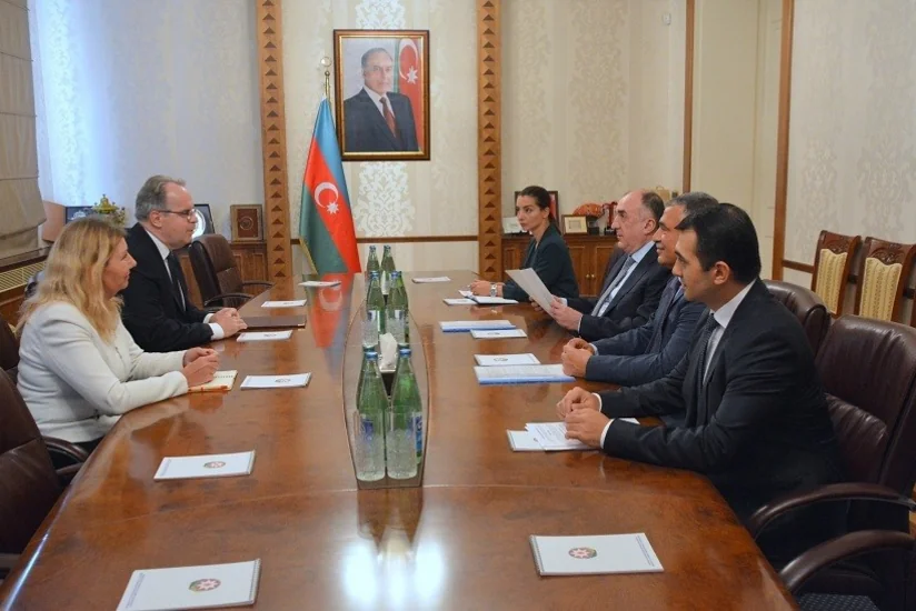 Elmar Məmmədyarov Latviyanın ölkəmizə yeni təyin olunan səfirini qəbul edib