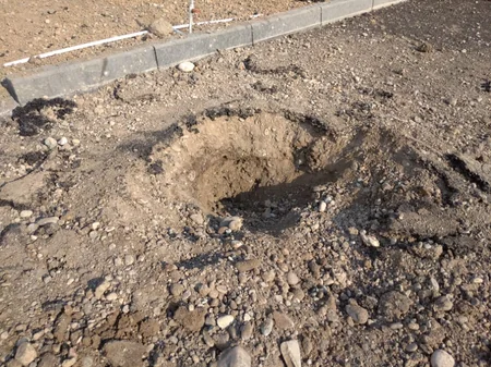 Təmas xəttində mərmi qalıqları aşkarlandı