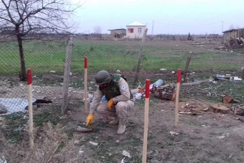 Tərtərdə minaatan mərmisi tapıldı - FOTO