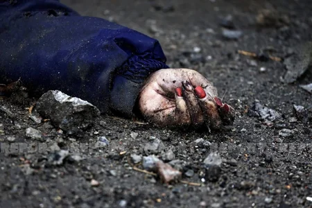 Photos from Ukraine's liberated Kyiv Region