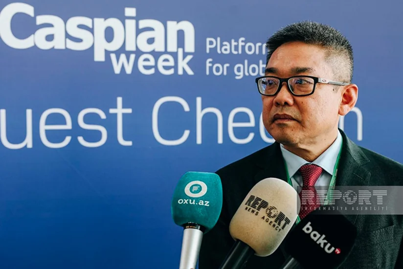 Yucin Si: Bakı limanında yaşıl enerji ilə işləyən avadanlıqlardan istifadə gündəmdədir