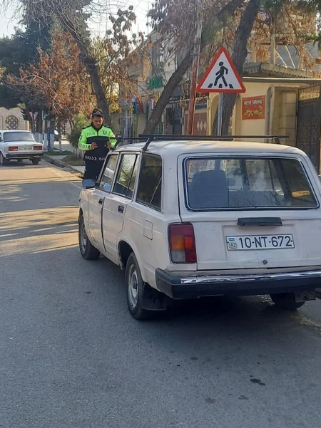 Kürdəmirdə qaydaları pozan sürücülərə inzibati protokollar tərtib olunub
