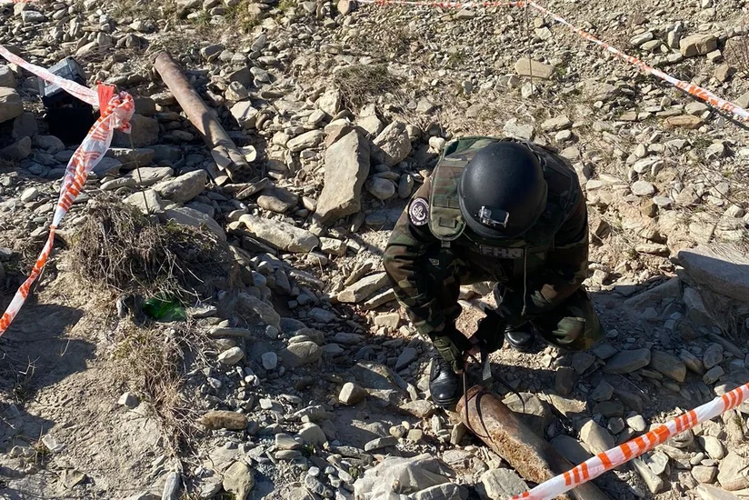 В Хызы обнаружен боеприпас