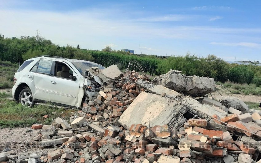 Samuxda həkim sükan arxasında infarkt keçirdi, avtomobilini hasara vurdu