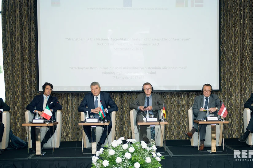 Azərbaycanda milli akkreditasiya sisteminin gücləndirilməsi” adlı Aİ-nın Tvinninq layihəsinin açılış mərasimi keçirilib