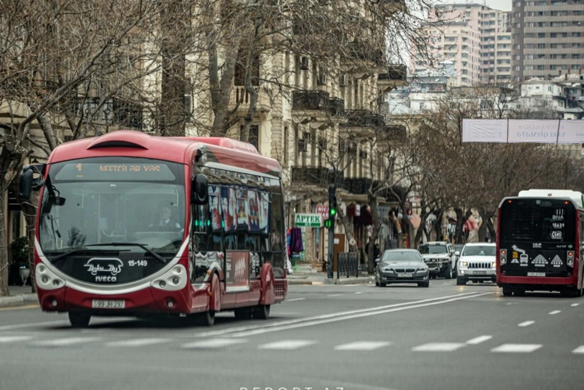 Bakıda 21 avtobus gecikməklə hərəkət edir