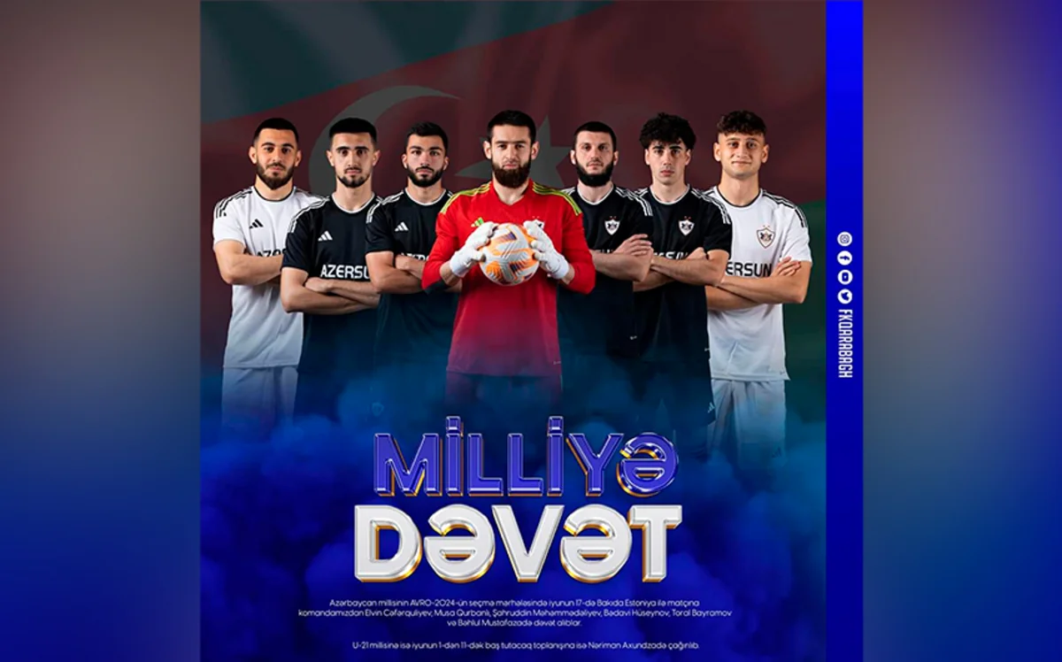 “Qarabağı”ın bir sıra oyunçuları millinin Estoniya ilə matçına dəvət alıb