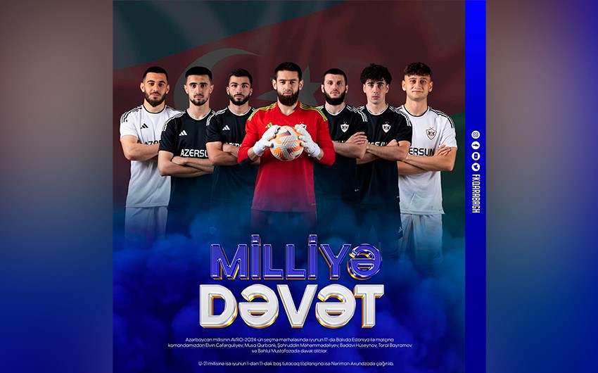 “Qarabağı”ın bir sıra oyunçuları millinin Estoniya ilə matçına dəvət alıb