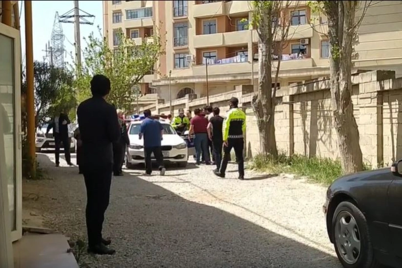 Yasamalda polislə vətəndaş arasında mübahisə düşüb - AÇIQLAMA