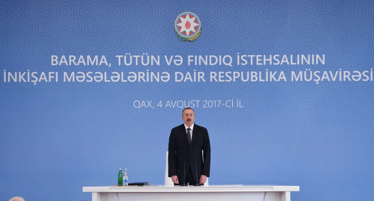 Prezident İlham Əliyev: Tütünçülüyün inkişafına dair Dövlət Proqramı qəbul ediləcək