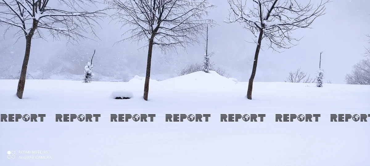 İlisuda yağan qarın qalınlığı 25-30 santimetrə çatır - VİDEOREPORTAJ