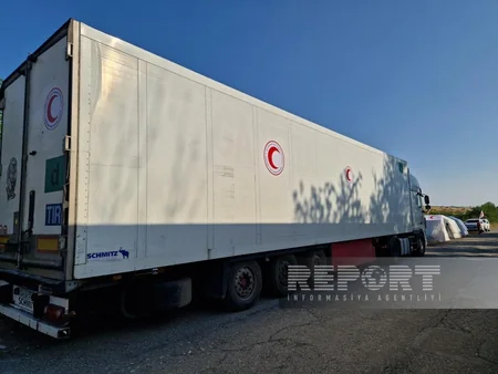 Food cargo sent from Baku for Armenians waiting on Aghdam-Khankandi road for 4 days