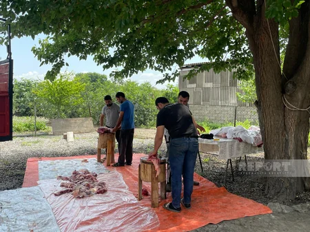 QMİ Qurban bayramı münasibətilə Gürcüstanda xeyriyyə aksiyası keçirib