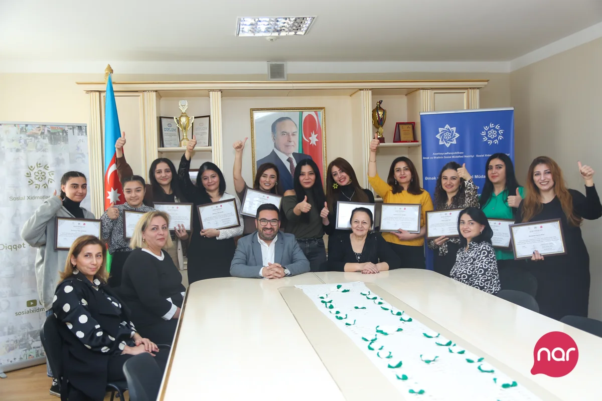 “Nar”ın eşitmə məhdudiyyətli şəxslər üçün peşə təlimlərinin I mərhələsi başa çatıb
