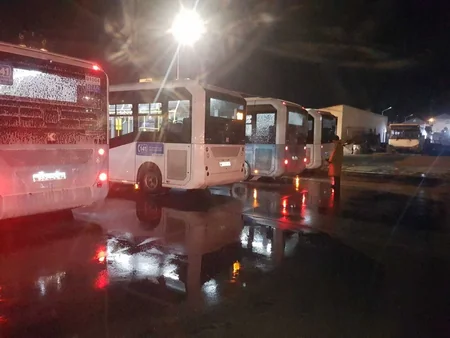 Bakıda sərnişin avtobusları dezinfeksiya edilir