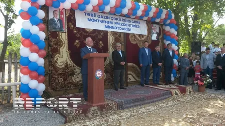 ​Xaçmaz rayonunun Alekseyevka kəndinə ilk dəfə təbii qaz verilib - FOTO