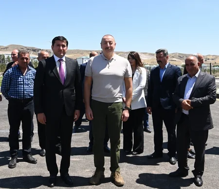 Prezident və birinci xanım Zəngilanda “Ağıllı kənd”in açılışını ediblər