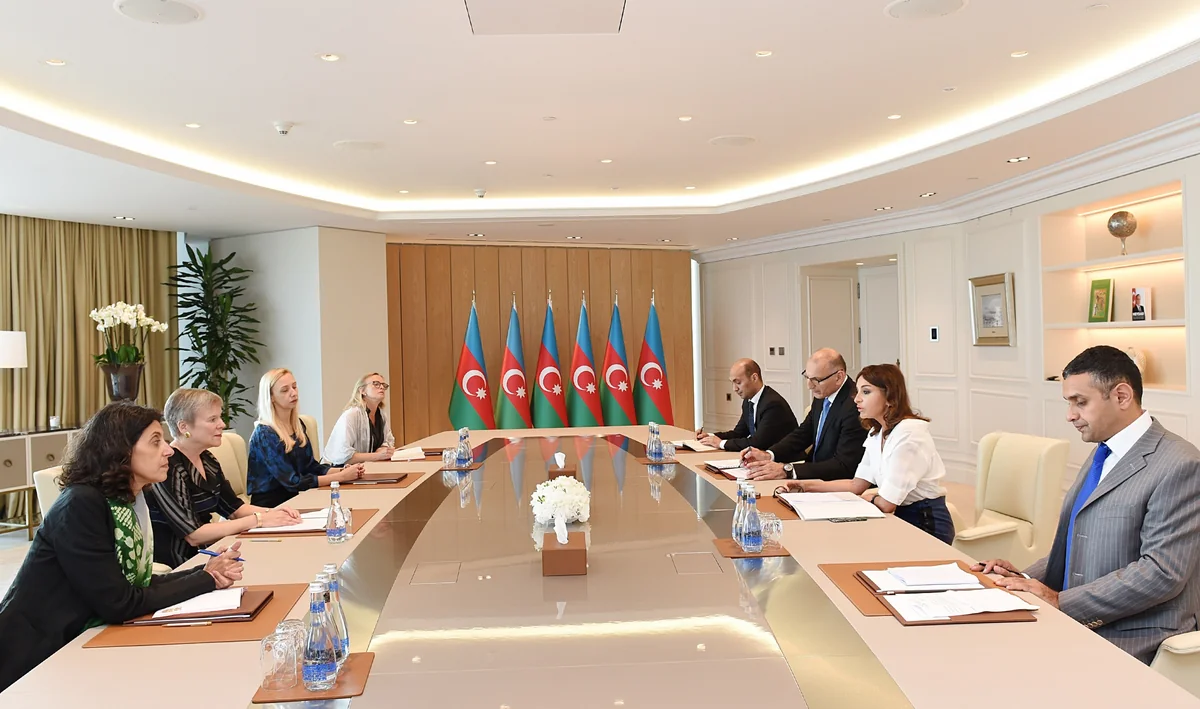 First Vice-President Mehriban Aliyeva meets with delegation led by NATO deputy secretary general