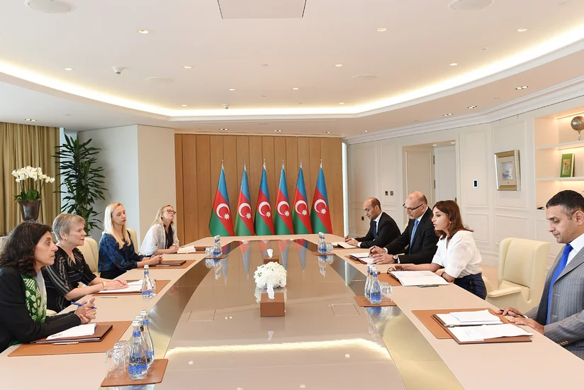First Vice-President Mehriban Aliyeva meets with delegation led by NATO deputy secretary general