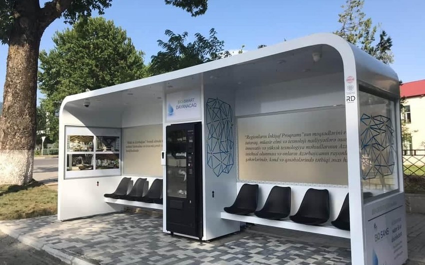 Azerbaijan presents its first smart bus shelter 