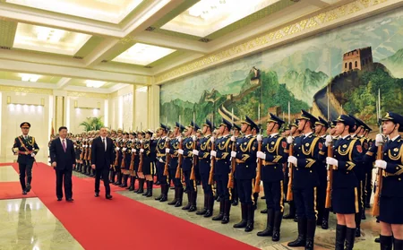 Prezident İlham Əliyevin Pekində rəsmi qarşılanma mərasimi olub