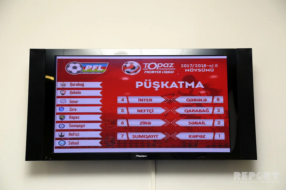 Azərbaycan Premyer Liqasının 2017/2018 mövsümünün püşkü atılıb