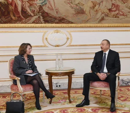 President Ilham Aliyev met with Vivaction Company president and Deputy CEO of SUEZ Environment