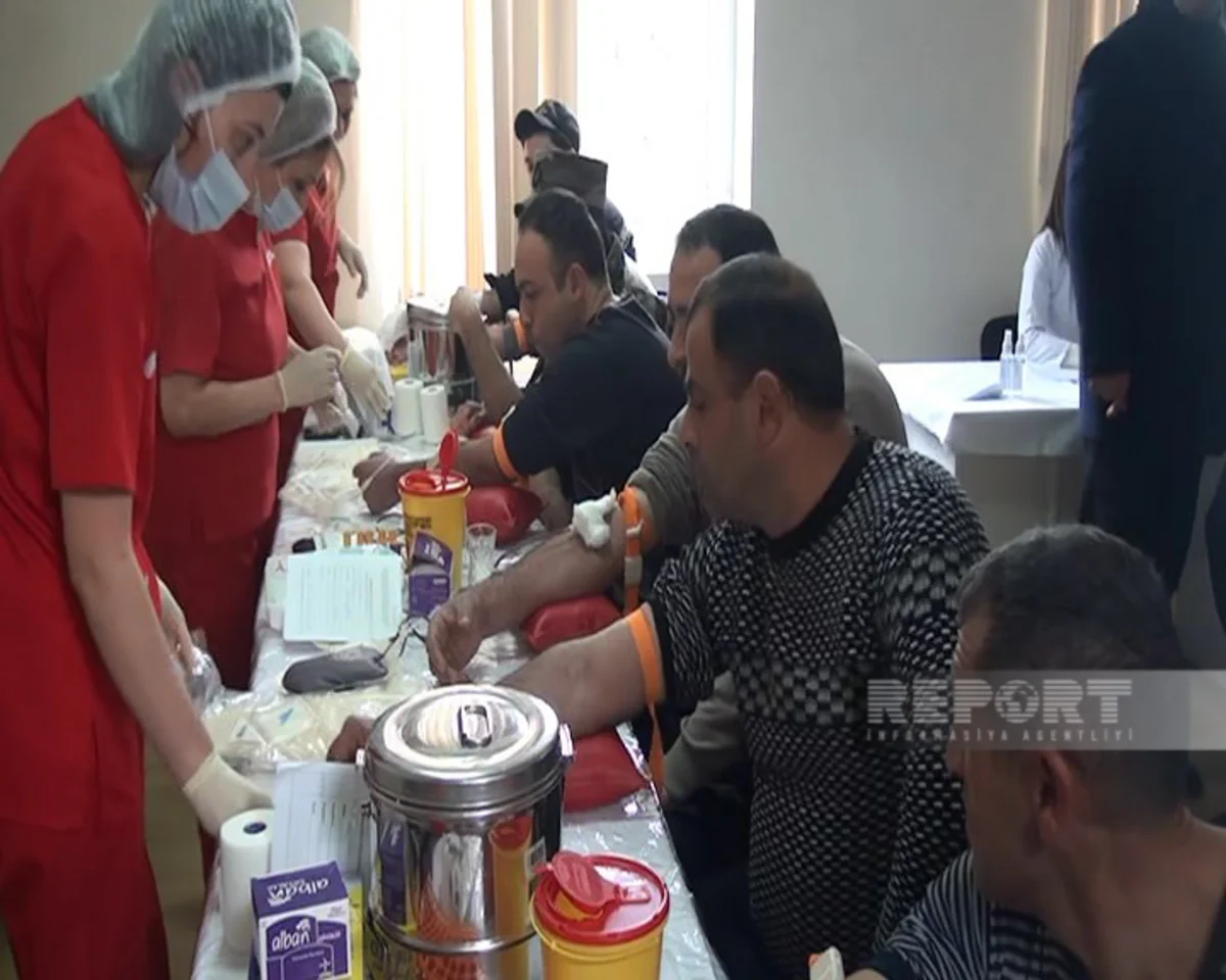 Kürdəmirdə talessemiya xəstələri üçün qanvermə aksiyası keçrilib