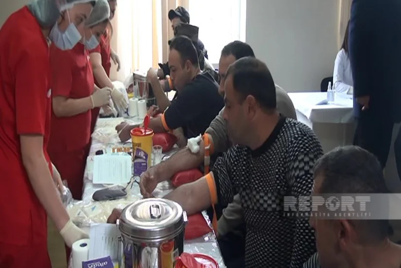 Kürdəmirdə talessemiya xəstələri üçün qanvermə aksiyası keçrilib