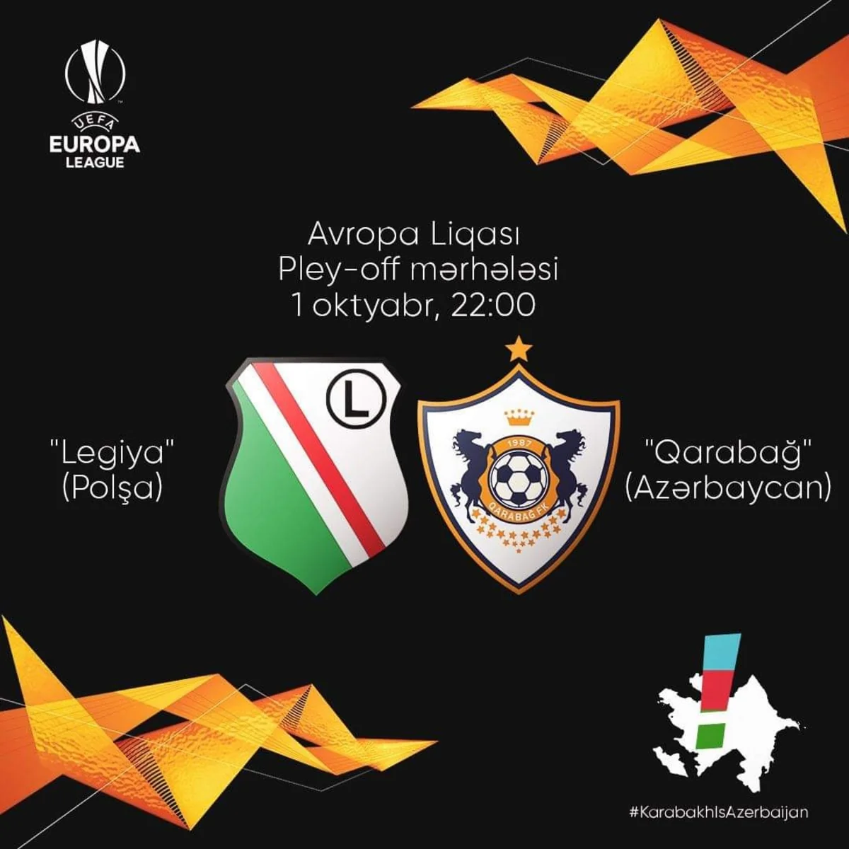 Qarabağ və Legiyanın start heyətləri açıqlandı