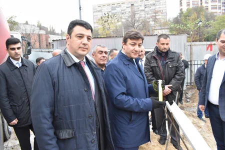 Kiyevdə Nəsimi adına kompleksin təməlqoyma mərasimi keçirilib