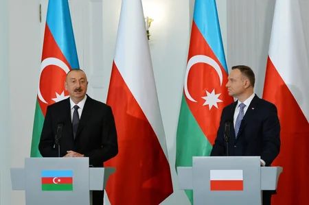 Presidents of Azerbaijan and Poland made press statements