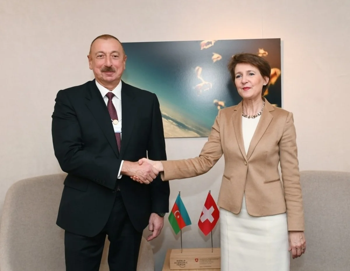 President Ilham Aliyev met with Swiss President Simonetta Sommaruga in Davos
