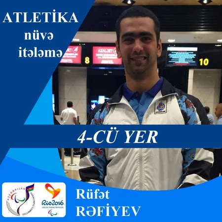 Rio-2016: Azərbaycan atleti nüvə itələmə üzrə yarışlarda 4-cü olub