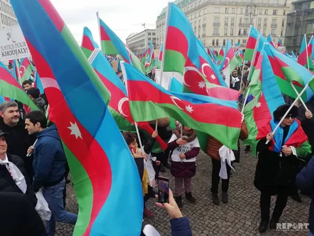 Berlində Ümumavropa Qarabağ mitinqi keçirilib - FOTO - VİDEO - YENİLƏNİB