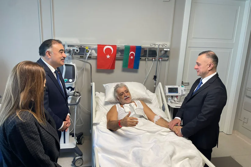 Azərbaycanın səhiyyə naziri və Türkiyədəki səfiri Şamil Ayrımı ziyarət ediblər - FOTO