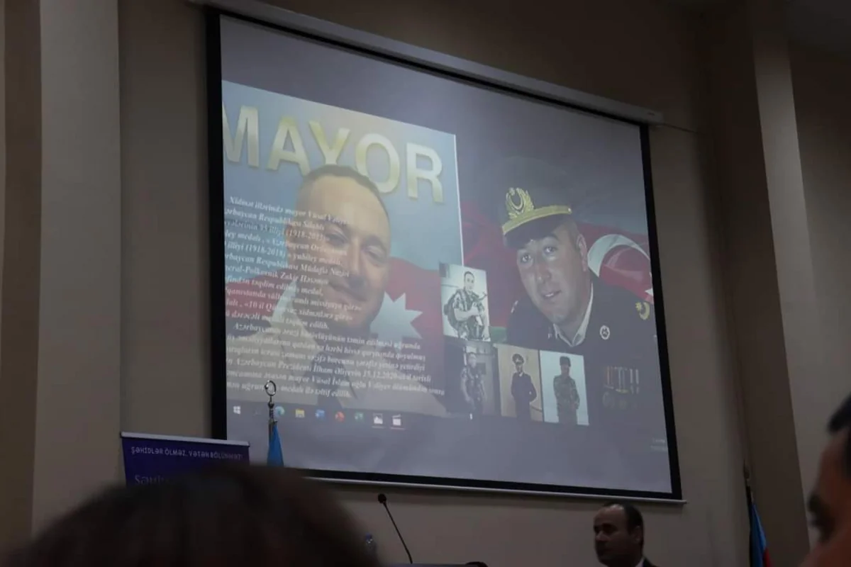 Şəhid mayorun xatirəsinə həsr edilmiş kitabın təqdimatı olub 
