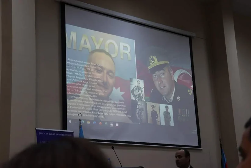 Şəhid mayorun xatirəsinə həsr edilmiş kitabın təqdimatı olub 