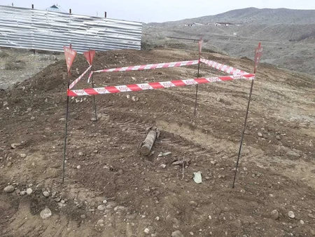 Füzulidə raket motoru aşkarlanıb