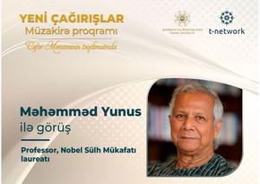 Nobel Sülh mükafatı laureatı azərbaycanlılarla müzakirə aparacaq