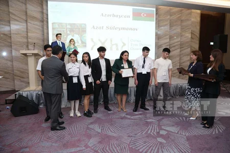 Bakıda Ortaq Türk Dünyası Olimpiadası qaliblərinin mükafatlandırılması keçirilib