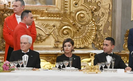 Romada Azərbaycan Prezidentinin şərəfinə dövlət ziyafəti verilib - FOTO