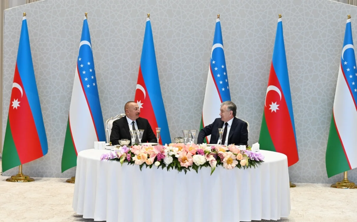 Azərbaycan Prezidenti İlham Əliyevin şərəfinə rəsmi ziyafət verilib