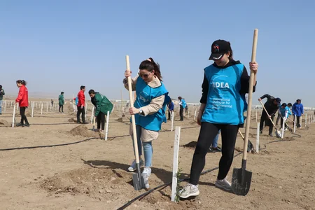Стартовала кампания по посадке деревьев Зеленый марафон 2022