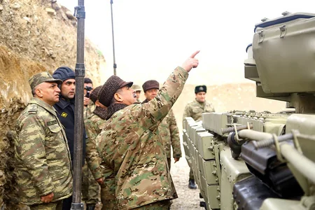 Defense Minister takes part in opening of tank military unit in frontline zone - VIDEO