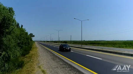Bakıdan Gürcüstanla sərhədə qədər avtomobil yolunun bir hissəsi təmir edilib