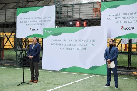 “Heydər Əliyev İli” çərçivəsində SOCAR-ın təşkilatçılığı ilə mini-futbol turnirinə start verilib